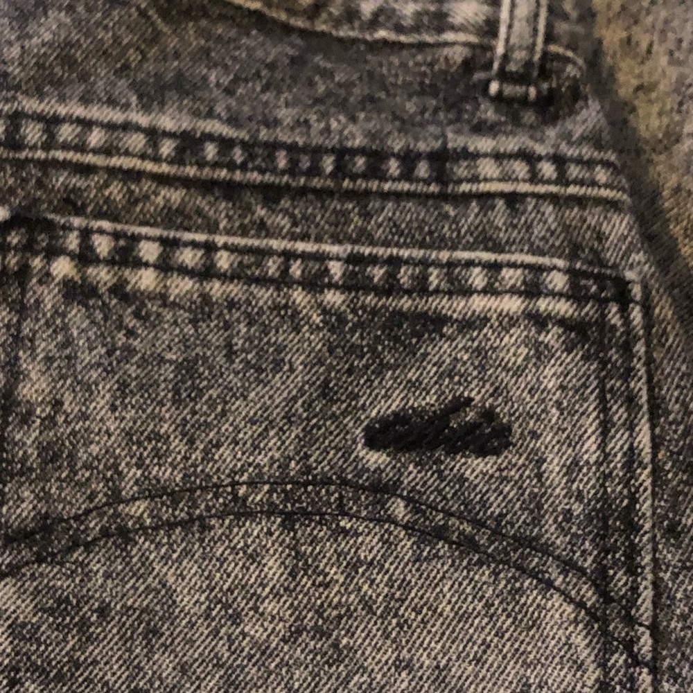 Vintage CHIC black Stone wash jeans 14 petite GUC - Picture 5 of 9